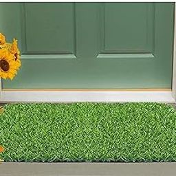 Status Contract Artificial Grass Mat for Outdoor Balcony Decor|(16"x24")|Green Lawn Floor Carpet Living Room|Outdoor Carpet Waterproof (Natural Green), Artificial Grass-image-49