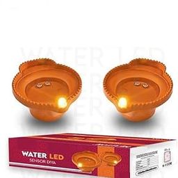 K.B. SALES Floating Light Diya Led Light Diya Water Sensor Diwali Purpose Floating Candles for Home Decor Festivals Decoration Diwali Lights Water Activated 12PCS-image-10