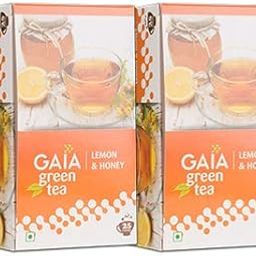 GAIA Green Tea Lemon & Honey, 25 Teabags, Green Tea with Tangy Lemon and Sweet Honey (Pack of 2)-18