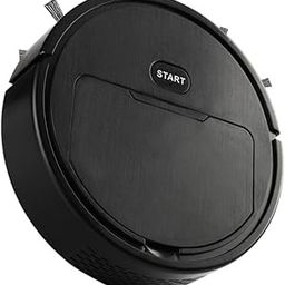 LICHTS Sweeping Robot Vacuum Cleaner r Thin 1200mAh Power Suction Quiet Self Charging Robotic Vacuum Cleaner Cleans Hard Floors to Medium Pile Carpets (Black)-20