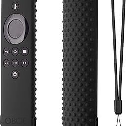 Dealfreez Silicone Remote Cover Case Compatible with Fire TV Stick Lite Remote Cover with Lanyard (Black) [Remote NOT Included]-image-96