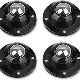 K SALIYA Self Adhesive Caster Wheels for Furniture,Storage Box,Trash Can,PC Stainless Steel Universal Pulley 360 Degree Rotating Adhesive Caster Wheels 0.8 Inch Low Profile Swivel Wheels Black 4 Pack-image-37