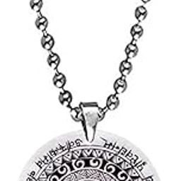 Maha Mrityunjaya Mantra Bead Chain Religious Pendant for Men and Women-image-65