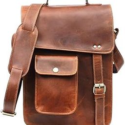 Genuine Leather Shoulder Crossbody Travel Messenger Bags For Men | Sling Messenger Bag for Men I Multipurpose Crossbody Bag I Travel Bag with Adjustable Strap-image-124