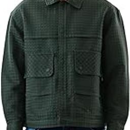 Men Casual Jacket | Relaxed Fit Full Sleeve Notch Collar Textured Design | Durable Lightweight Polyester & Machine Washable For Streetwear & Everyday Use-image-83
