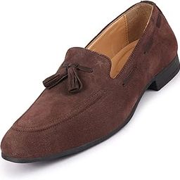 Suede Leather Tassel Loafers| Slip-On Party & Formal Dress Casual Shoes|Shoes for Weddings & Parties | Comfort Moccasins-image-76