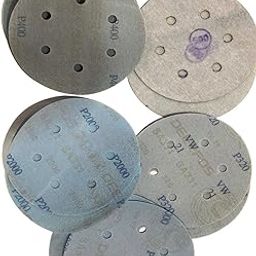 disc 6"/ 150MM 320 GRIT 2 SET, 400 GRIT 2SET, 600 GRIT 2 SET, 1000 GRIT 2 SET, 2000 GRIT 2 SET Sanding Disc-picture-12