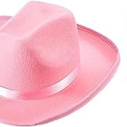 Cowboy Hat with Bandanna Square Hair Scarf for Performance Dress up Cosplay Pink |Clothing, Shoes & Accessories | Womens Accessories | Hats-picture-14
