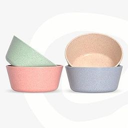Set of 4 Earth-Friendly Small Curry Bowls for Kitchen | 175 ml | Made with Bamboo Fibers & Rice Husk | Microwave Safe Bowl (Reheat Only) | for Hot & Cold Serving Bowl Set | Multicolor-3