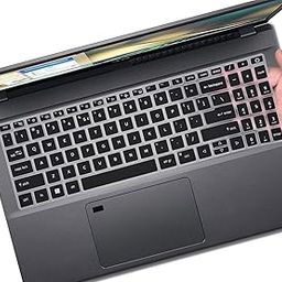 RAYA Silicone Keyboard Cover for Acer Nitro V (ANV15-41 / ANV15-51) Acer Aspire 5 (A515-57G / A515-58GM) Acer Aspire 7 (A715-51G / A715-76G) Gaming Laptops (Black)-14