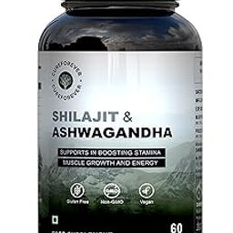 CUREFOREVER Shilajit & Ashwagandha Tablets 1000mg/Serving - Natural Ayurvedic Formula to Support Energy, Muscle Growth & Stamina, Natural Stress Relief Tablets | Himalyan Shilaijt/Shilajeet for Men-11