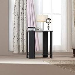 MAMTA DECORATION MDF Wood Bedside End Table for Bedroom Living Room Wooden Nightstand Sofa Side Table with Storage Shelf (Wenge Finish), Design 7, Standard (MD-BEDSIDE-04-N)-image-69