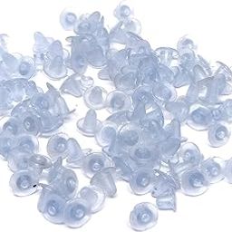 Clear Silicone Earring Back Stoppers Findings Stud Earring Plugs for Jewellery Making - 200 Pcs (5 mm)-image-39