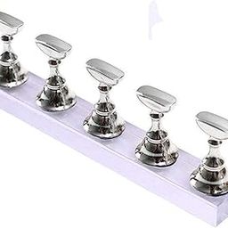 Acrylic Fingernail DIY Nail Art Display Stand Training Finger Practice Display Stand (MIGHTY SILVER)-36