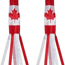 UJEAVETTE 2 Pieces Windsock Polyester Outdoor Garden Wind Sock Decoration 140cm Canada-image-51