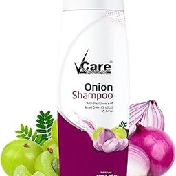 Vcare Small Onion Shampoo for Hair Growth, Hairfall & Dandruff control With Amla | For Strong & Healthy Scalp For Women Men | All Hair Types-200 ml(Pack Of 1)-9