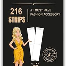 216 Strips Invisible Lingerie Tape for Fashion and Clothing, All Day Strength, Gentle on Skin and Clothes, No Residue, Water Proof (216 strips)-image-26