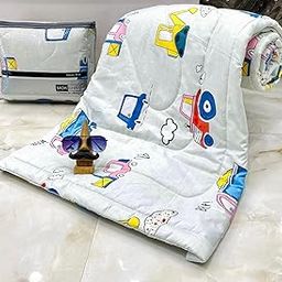 KRRS@- Cotton Fabric Microfiber Reversible Kids Cartoon kidzee AC Comforter/Blanket for Winter/Quilt/Duvets for Single Bed Size(60X90 inch). (Blanket-6)-image-37