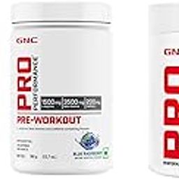 GNC Pro Performance Pre-Workout | 360 gm | Blue Raspberry + Weight Gainer|3 Kg | Double chocolate + Creatine Monohydrate | Unflavoured | 100gm (Combo Pack)-23
