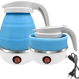 Maplekart Travel Foldable Electric Kettle - Collapsible Silicone Small Kettle for Boiling Water, Coffee, Tea, Milk - Dual Voltage 600Ml, 220V, Multi Color - 600 Watts-image-16