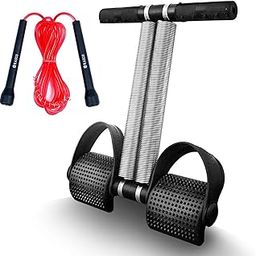 RASCO Double Spring Tummy Trimmer Men and Women for Abs Workout Stomach Exercise Machine for Women and Men Exercise in Gym with Skipping Robe Combo Pack-picture-20