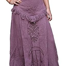 Crystal HEAL Vandevi Long Skirt for Women – Freesize Beige Cotton Wrap Skirt, Boho Chic & Versatile Design for Casual, Party, and Festival Wear-picture-32