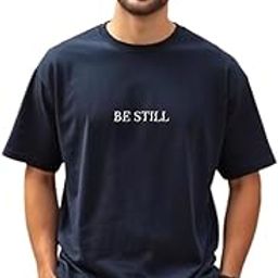 Men Oversized Printed Round Neck Cotton Blend T-Shirt-image-82