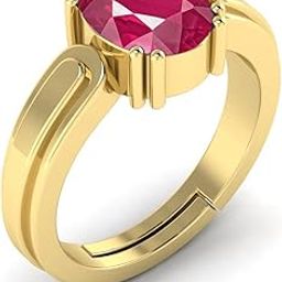 Ruby RING 10.00 Carat Certified A+ Quality Natural manik Adjustable GOLD Ring Loose Gemstone for Women's and Men's By LAB - CERTIFIED-image-95