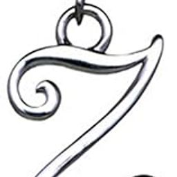 Jewellery 925 Sterling Silver Alphabet Letter Z Pendant Charm Pendant, Fits in Bracelets, Chains and Necklace for Men and Women-picture-31
