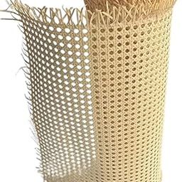 Canes Hub Store Plastic Cane Webbing for Caning Projects Natural Pre - Woven Open Mesh Cane - PE Rattan Cane Webbing Rattan Roll Cabinet Chair (18X120 Inch)-image-28
