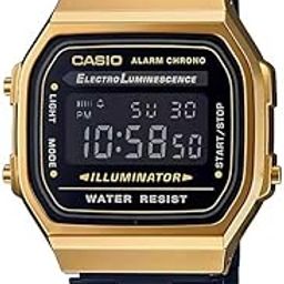 Vintage A168WEGB-1BDF Black Digital Dial Black Stainless Steel Band D148-14