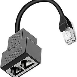 PowerLAN Adapters Network 1 to 2 Port Ethernet Adapter Splitter,esbeecables Ethernet Splitter 1 Male to 2 Female LAN Ethernet Splitter Adapter Suitable Super Cat5,Cat5e,Cat6,Cat7-12