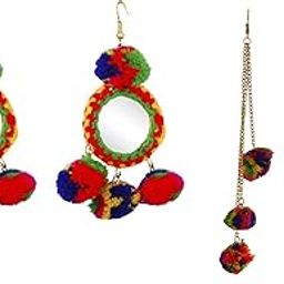 Michelangelo 3 Tassel and Mirror Pom Pom Combo Multicolor-image-19