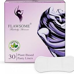 Flawsome Panty Liner for Women & Girls, (Pack of 30), Plant-Based, Soft Surface, Rash-Free & Toxin-Free, Maintains Dryness & Freshness All Day Long, Unscented, Defense from Leaks & Discharge-image-43