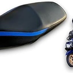 RAY ZR 125 FI BS6 Scooter Seat Cover, Blue Black, Waterproof, PU Leather-image-69