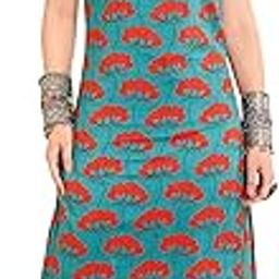 Teal Lotus Print Strap Kurta & Dhoti Cotton Co-ord Set-image-34