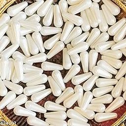Jewellery, School DIY Projects, Bracelet, Earrings, Necklaces, Art and Craft Making Drop Shape Beads 300 Pieces 7x15mm White-image-36
