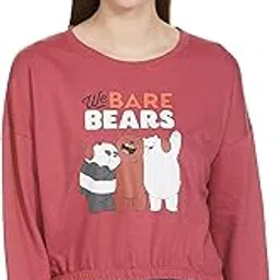 max Cotton Women Graphic Print Round Neck Crew Neck Sweatshirt-picture-16