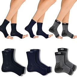 Ecosync Open Toe Bamboo Cotton Neuropathy Compression Socks Combo (Black + Navy Blue + Inverted Black) – Moisture-Wicking, Diabetic & Neuropathy Pain Relief, Soft, Breathable, Eco-Friendly, Unisex.-image-55
