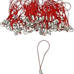 morel PHONE CHARM STRING ROPE CORD NYLON WITH JUMP RING CLASP FOR CELL PHONE COVER KEYRING PENDRIVE CHRISTMAS TREE DECORATION DJEWELLERY STRAPS. PACK OF 100, COLOR-picture-25
