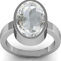 White Sapphire Ring 7.25 Silver Ratti-image-76