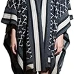 khaleej Women Tahitian Pearl Checkered Cape-picture-38