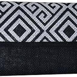 LMT Collection Printed Jute Bags | Jute Purses for Women Handbags Trendy Stylish | Jute Purses for Return Gifts | Daily Use Women Hand Parse | Jute Clutch Hand Wallet (Black)-13