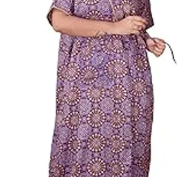clymaa Women's Cotton Half Sleeves S,M,L Size Robe/House Coat/Night Gown/Maternity Gown-picture-0