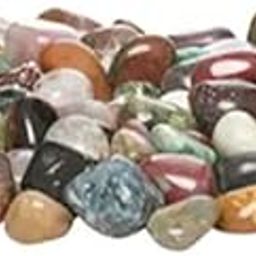 Elettra Stones for Decoration||Colour Stones||Pebbles for Decoration|| Super Polished Onyx Mixed Marble Stone Pebbles for Vase Filler Aquarium Garden & Home Decoration (Multi Colour, 500 Grams)-image-9