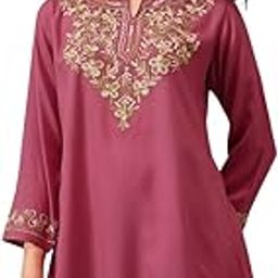 Women's Naila Kashmiri A-Line Short Kurti-picture-36