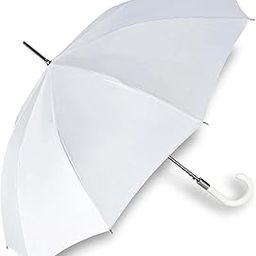 Classic-32, White Straight Umbrella with Metal Frame, Curved Handle, Carrying Case with Strap-picture-46