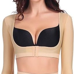 Women's Arm Compression Sleeves Upper Shapers Slimmer Post Surgery Liposuction Posture Corrector Shapewear Tops-picture-37