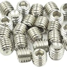 Hxchen 25Pcs M5 x 5 Stainless Steel Hex Grub Screw Internal Hex Drive Cup Allen Head Socket Point Set Screws for Door Handles-image-90