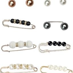 8Pcs Saree Pin for Pleats, Safety Pins for Women Saree with Pearl Accents, Brooch Pin for Women Clothing, Hijab Pins and Special Occasions-image-99